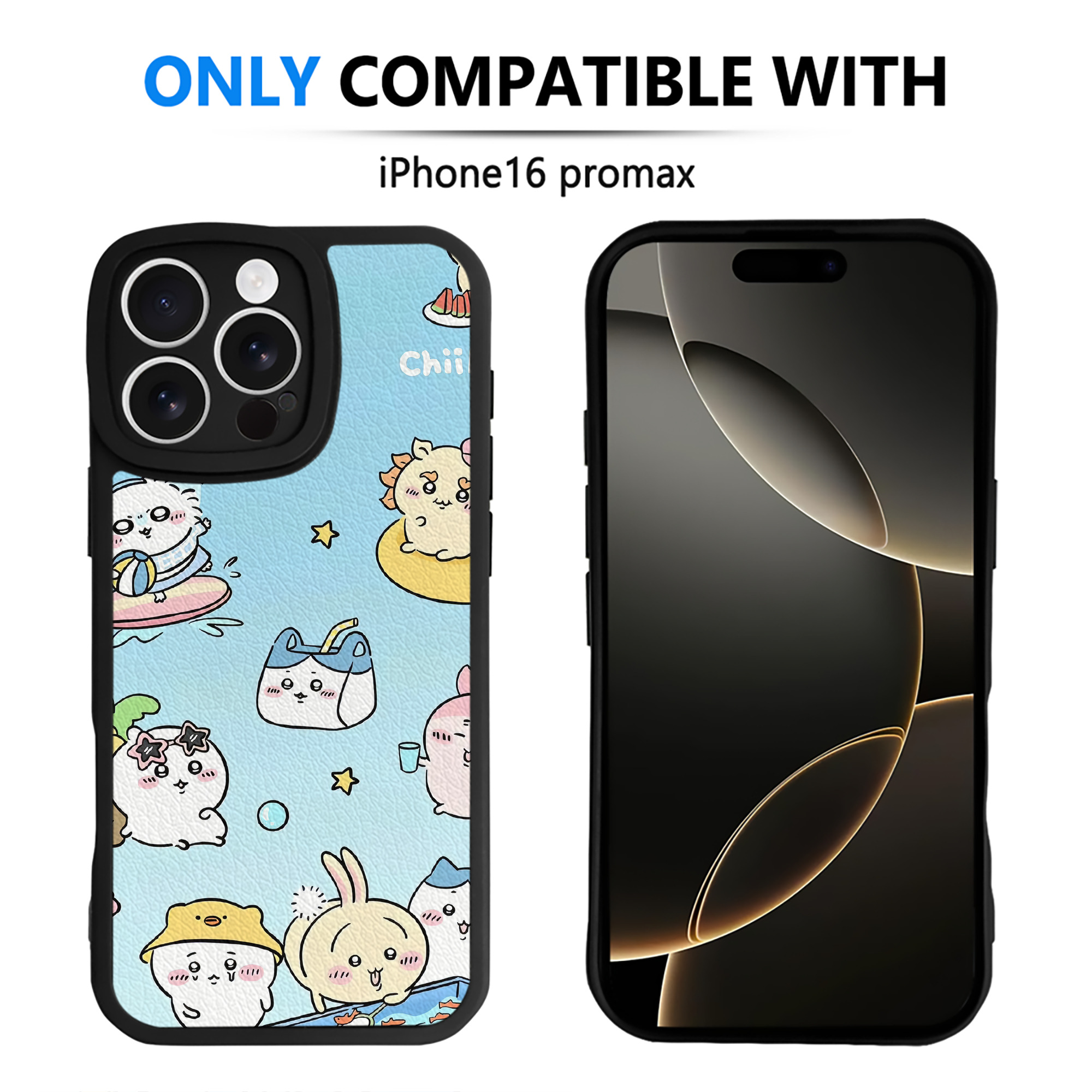 （画像用） ちいかわ Chii-kawa 【iPhone 16シリーズ対応】シリコンスマホケース（レザー調） 材質：シリコン
